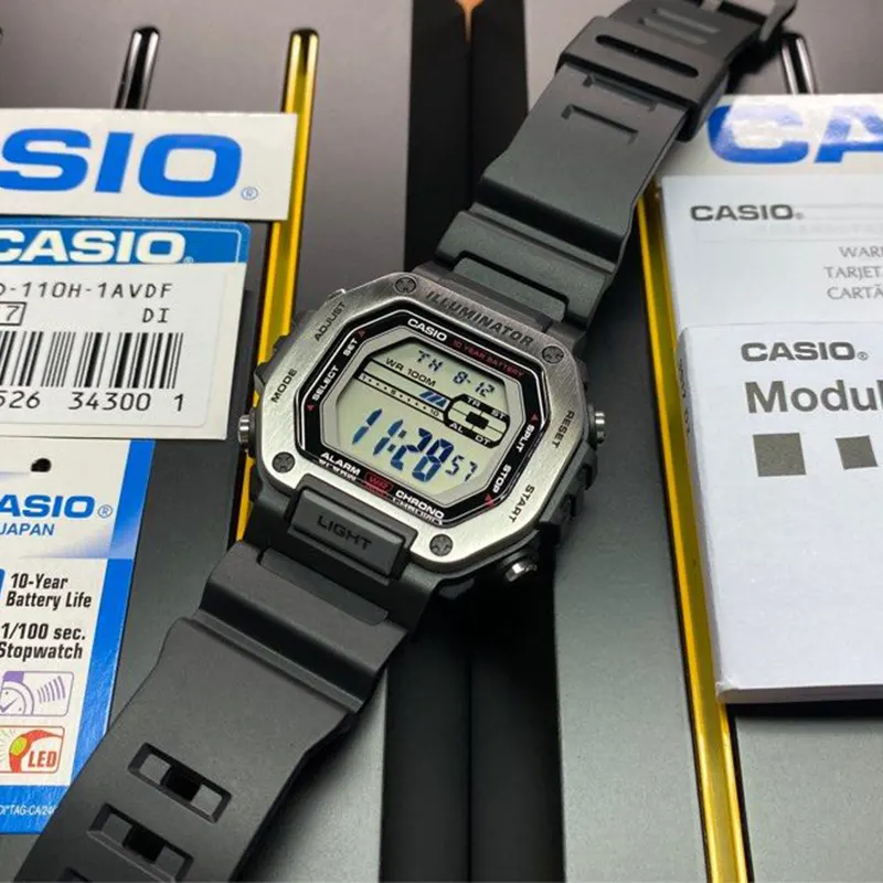 Casio Sports Youth Digital Grey Dial Men's Watch- MWD-110H-1AV